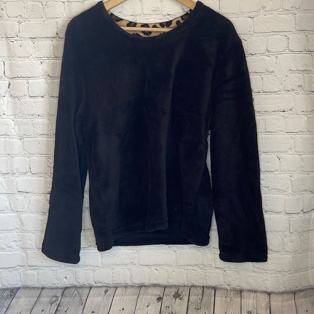 Jasmine Rose Women’s Long Sleeve Fleece Soft Crewneck size Large